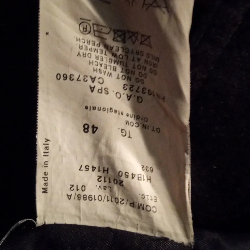 Men's Armani pea coat - Picture 4 of 4